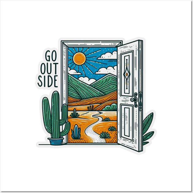 go outside Wall Art by Yaydsign